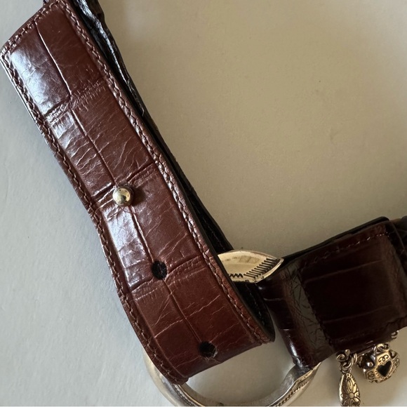 Brighton Leather Brown Belt B20378 size 32 - Picture 3 of 5